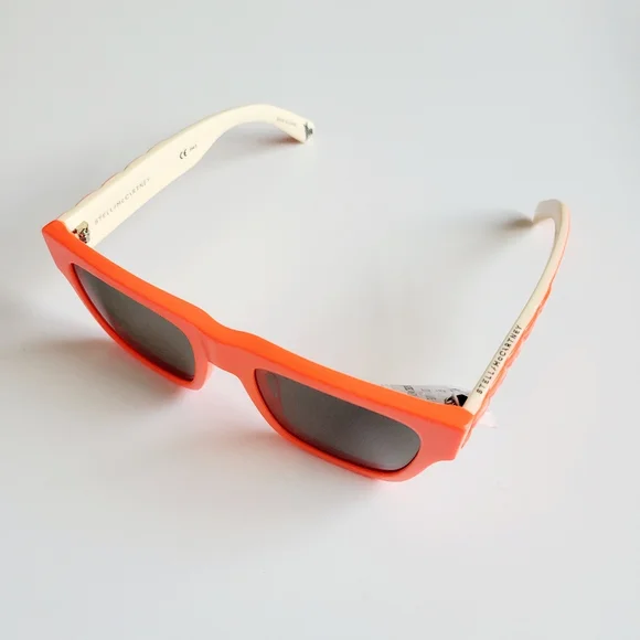NWT Stella mccartney Falabella Neon Orange Sunglasses - Picture 3 of 7